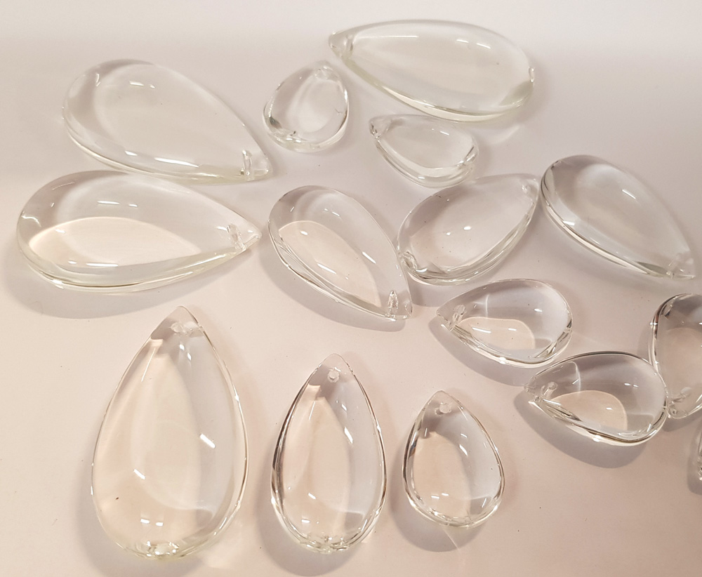 Glasdroppe 50 mm klar - ofärgad köp hos Plantanica